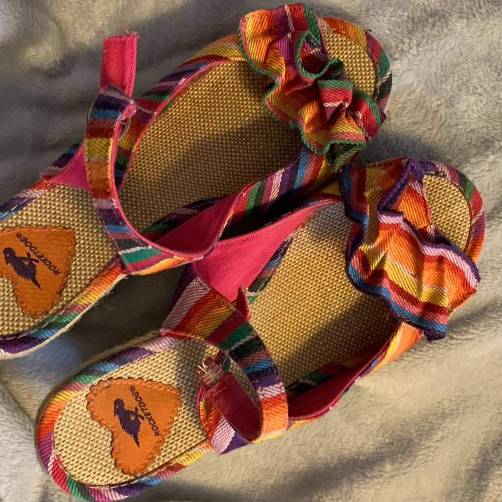 Rainbow fun summer sandals